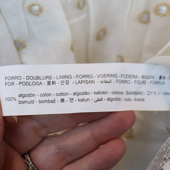 Zara Ruffle Rushed Polka Dot Mini Skirt - Picture 6 of 6